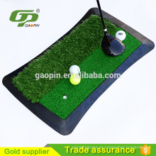 Fairway / tapete de práctica de golf de respaldo de goma artificial de césped verde